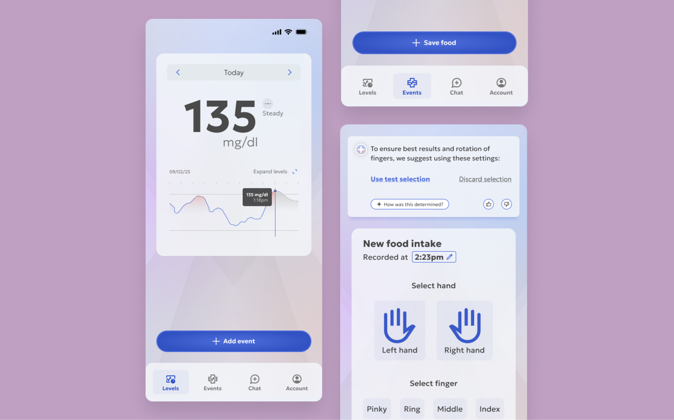 Continuous Glucose Monitoring app