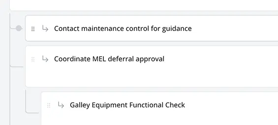 Screenshot: Flight templates interface